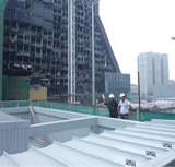 中央电视台新台址a标段(防倒塌棚)铝镁锰金属屋面